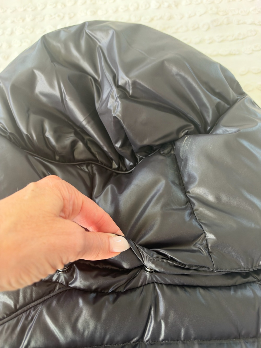 Weekend Max Mara L’Authentico Piumino Down Puffer Coat in Black - Picture 8 of 14